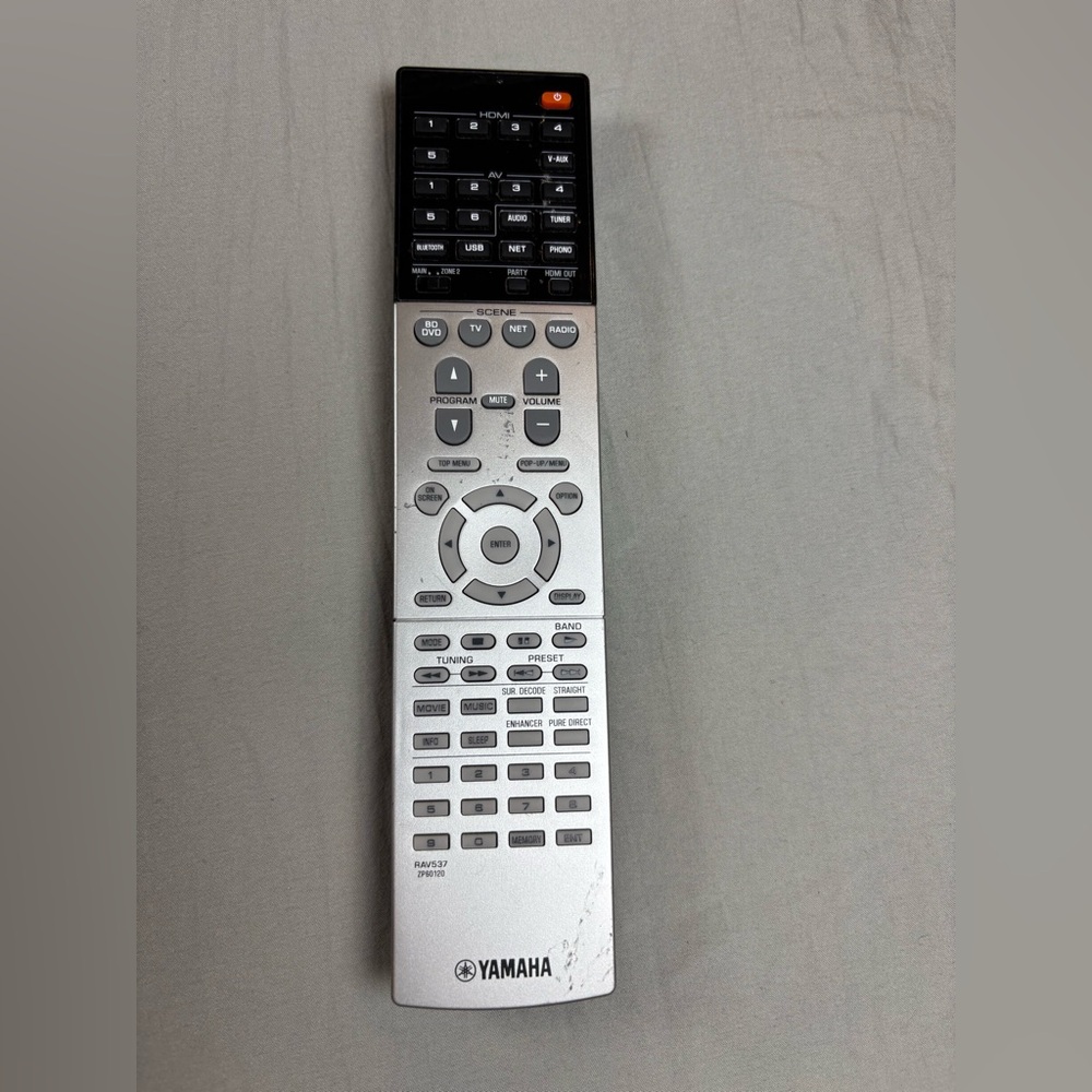 GENUINE YAMAHA RAV537 ZP60120 NETWORK AV RECEIVER REMOTE - RX-A760 RX-V681